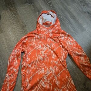 Women's Orange Patterned Sports Hoodie from the American Outdoorsman for Women